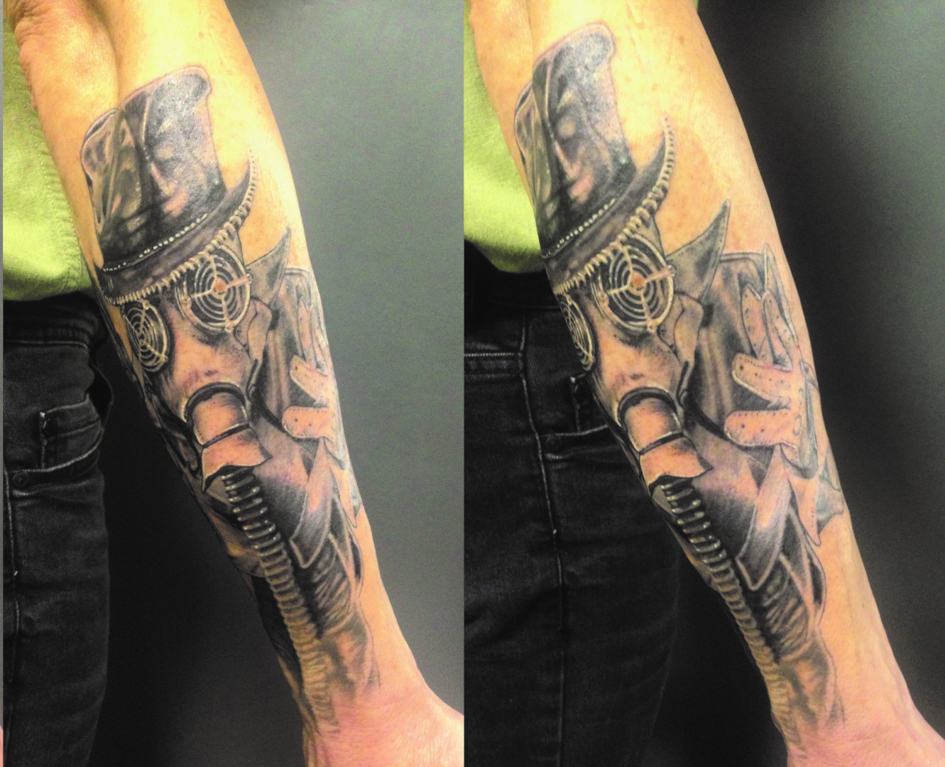 Psycho character tattoo by Virginie Tatouage Strasbourg